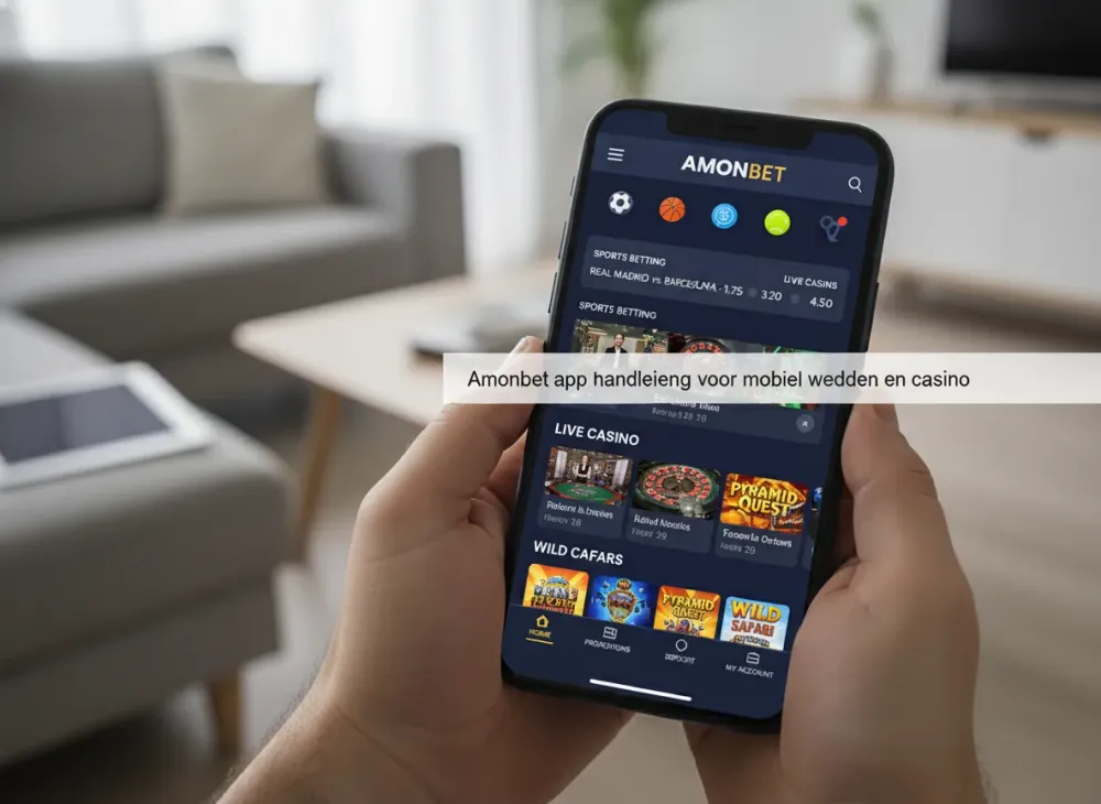 Amonbet app handleiding voor mobiel wedden en casino